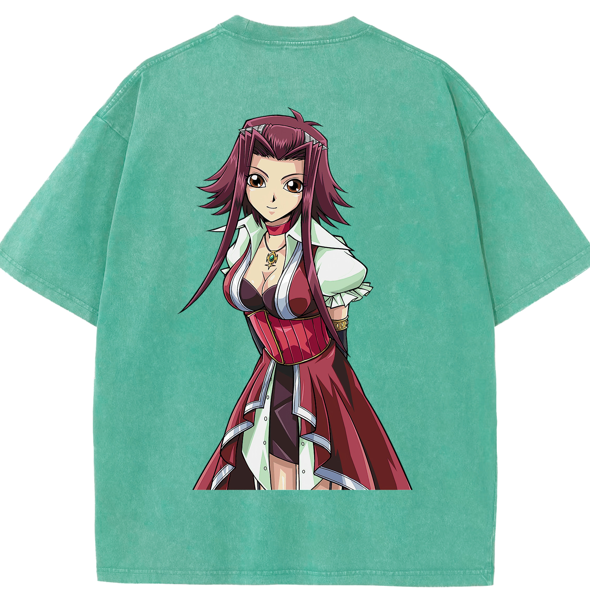 （画像用） 遊☆戯☆王 Yu-Gi-Oh! 綿100% ヴィンテージ風 半袖Tシャツ（背面プリント）